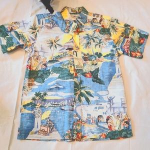 Reyn Spooner Trans Pacific '40S R Hawaiian Shirt